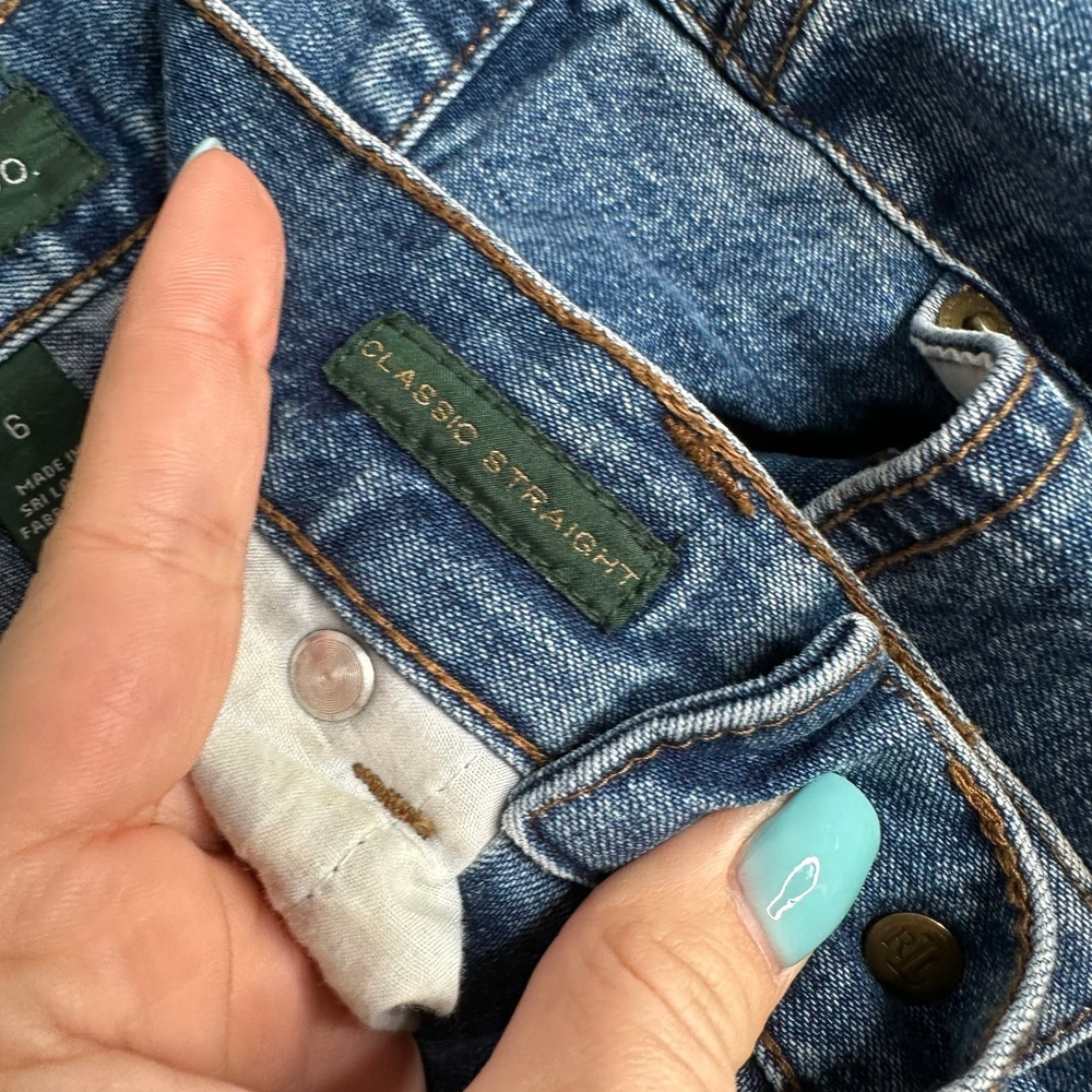LRL Ralph Lauren‎ Jeans Co Classic Straight Blue Denim Women's Jeans Size 6 - Picture 6 of 8